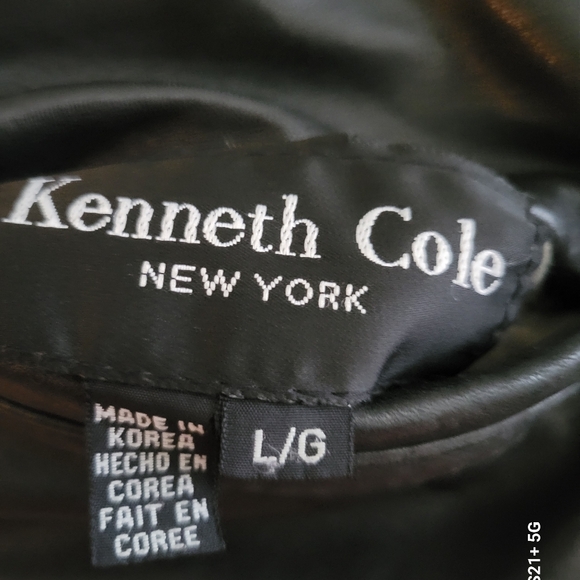 REVERSABLE KENNETH COLE NEW YORK LEATHER/LEOPARD JACKET - Picture 9 of 11